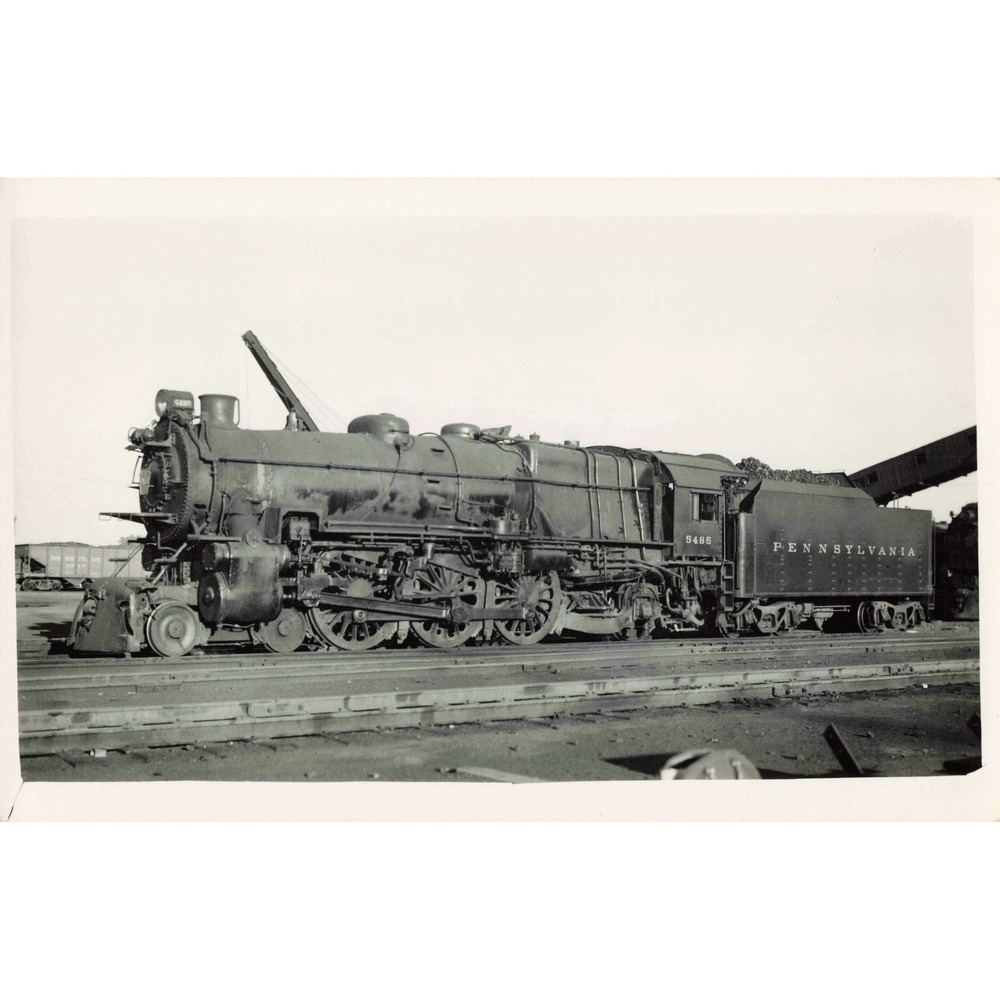 RPPC PRR Pennsylvania Railroad Steam Locomotive 5485 Real Photo Postcard